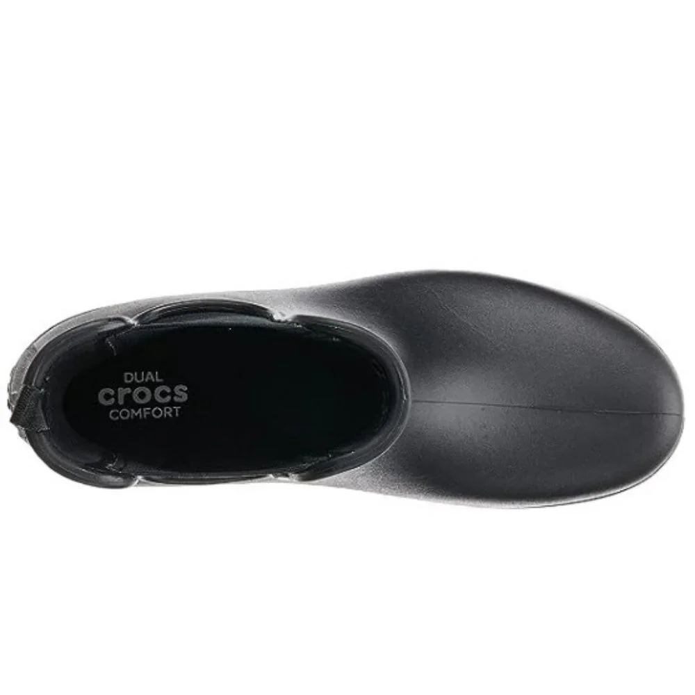 Crocs Women's Freesail Chelsea Ankle‎ Boots Rain Boots Women Size 4/Kids Black